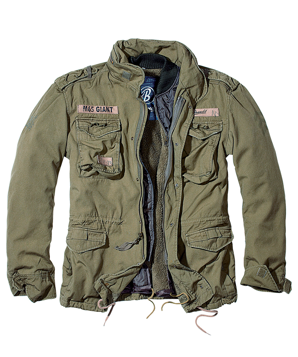 Build Your Brandit M65 Giant jacket in Olive, front view