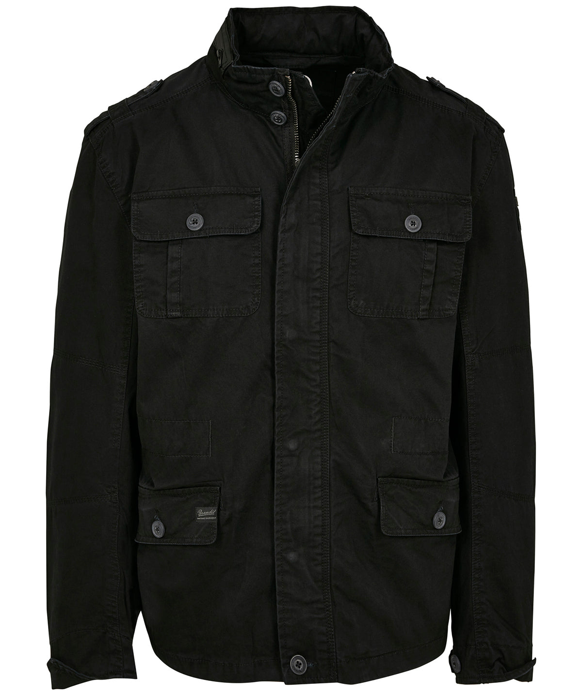 Build Your Brandit Britannia jacket in Black, front view