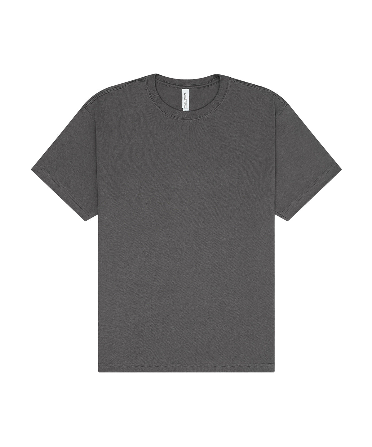 Bella Canvas Unisex short sleeve heavy tee in Asphalt, front view