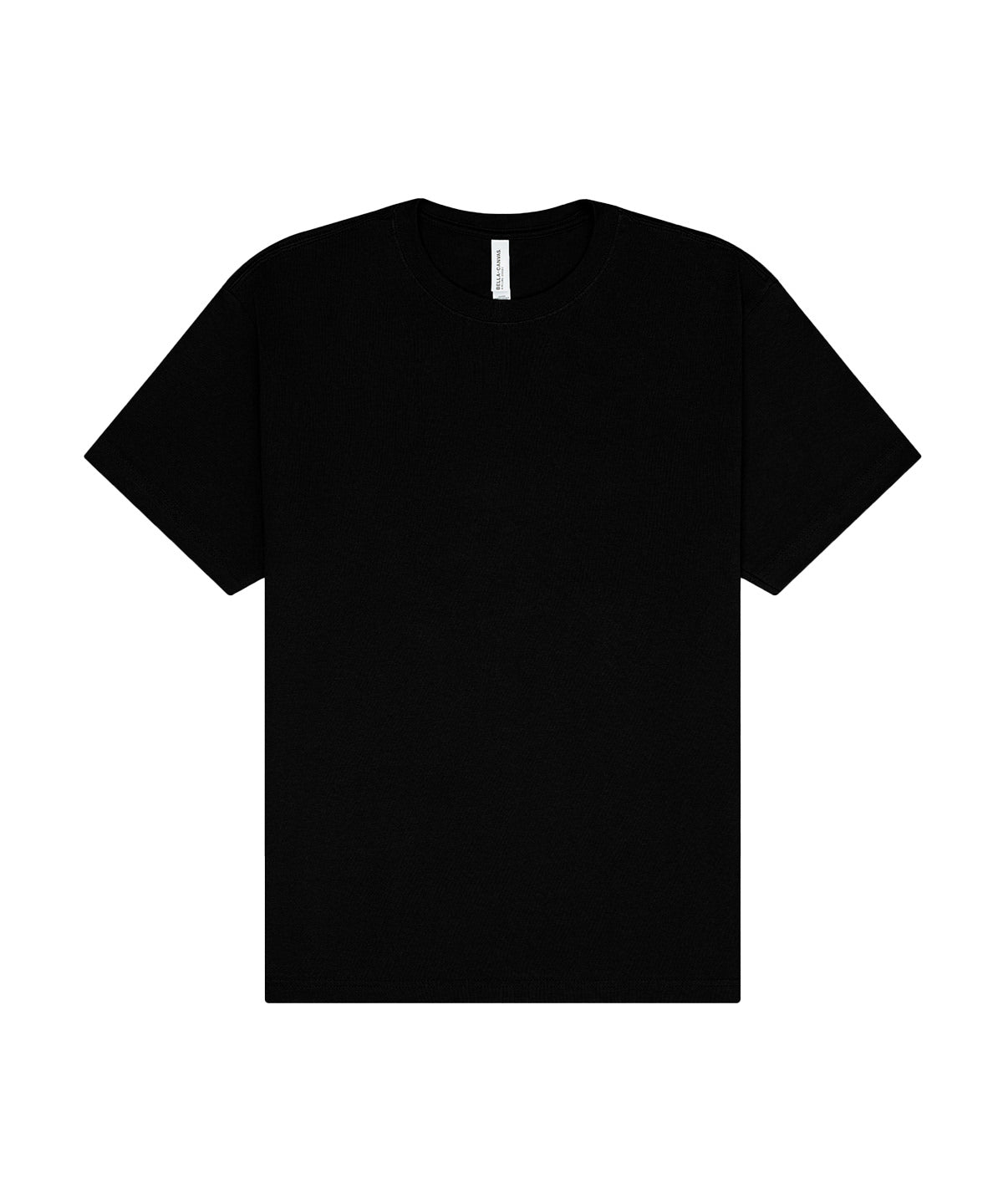 Bella Canvas Unisex short sleeve heavy tee in Black, front view