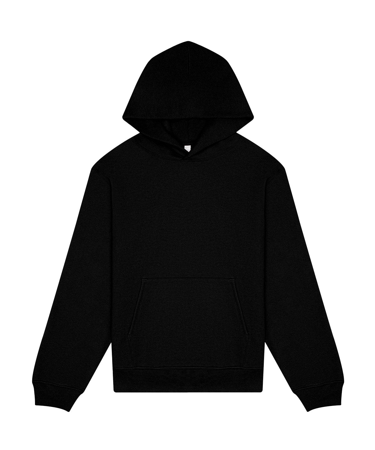 Bella Canvas Unisex heavy pullover hoodie in Black, front view