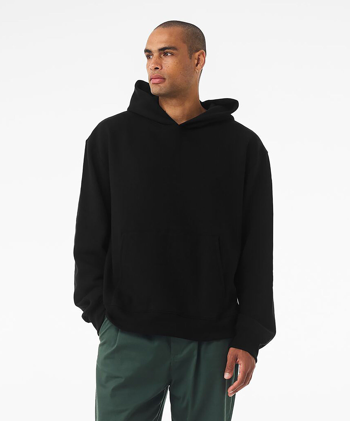 Bella Canvas Unisex heavy pullover hoodie, lifestyle photo