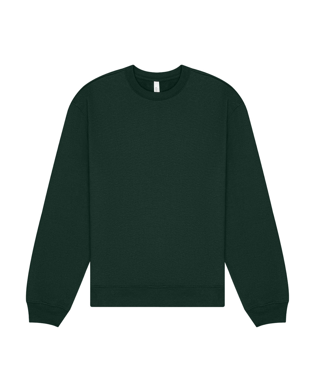 Bella Canvas Unisex crew neck heavy sweatshirt in Forest, front view