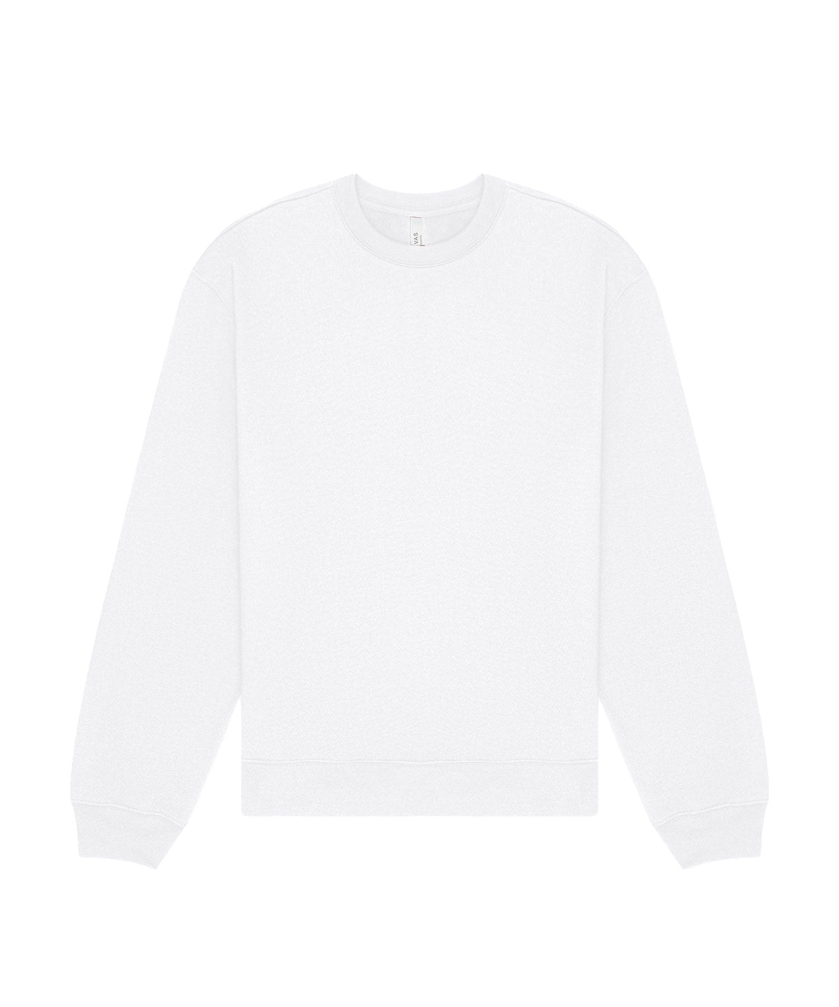 Bella Canvas Unisex crew neck heavy sweatshirt in White, front view