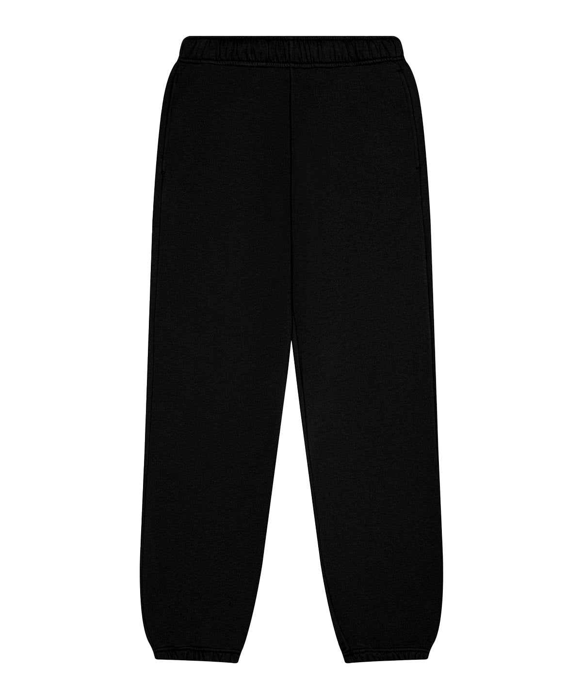 Bella Canvas Unisex heavy sweatpants in Black, front view