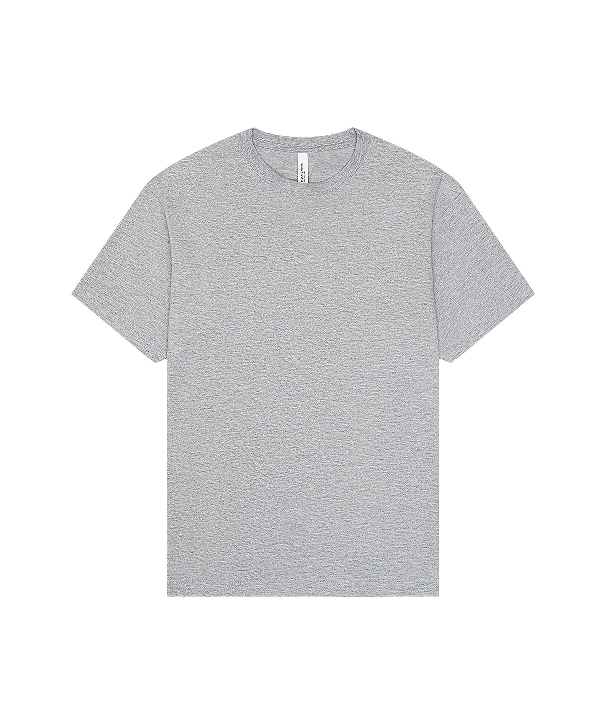 Bella Canvas Unisex heavy boxy tee in Athletic Heather, front view