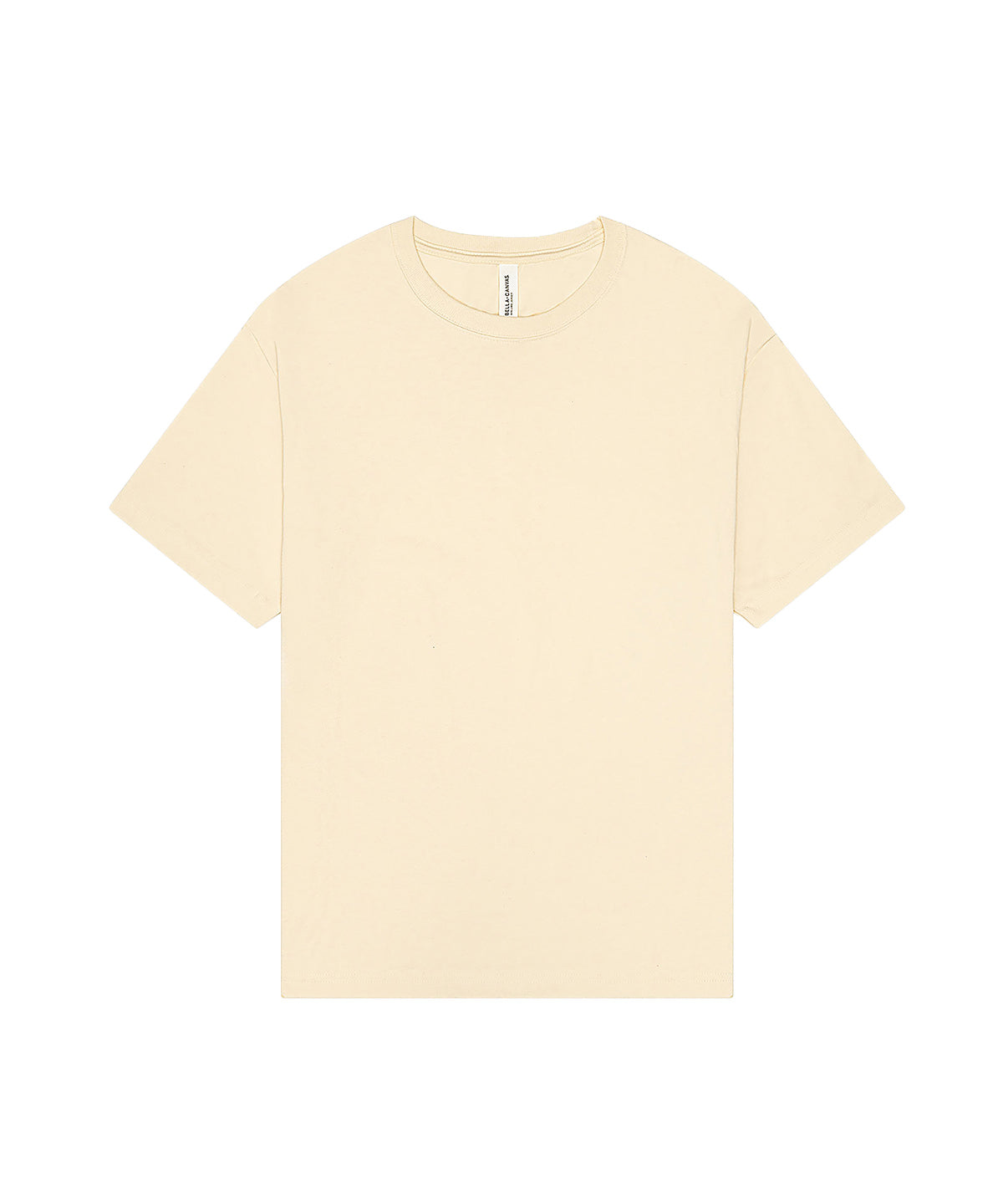 Bella Canvas Unisex heavy boxy tee in Natural, front view