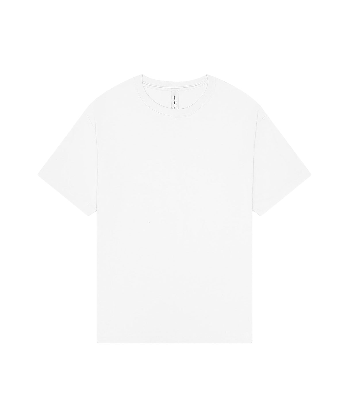 Bella Canvas Unisex heavy boxy tee in White, front view