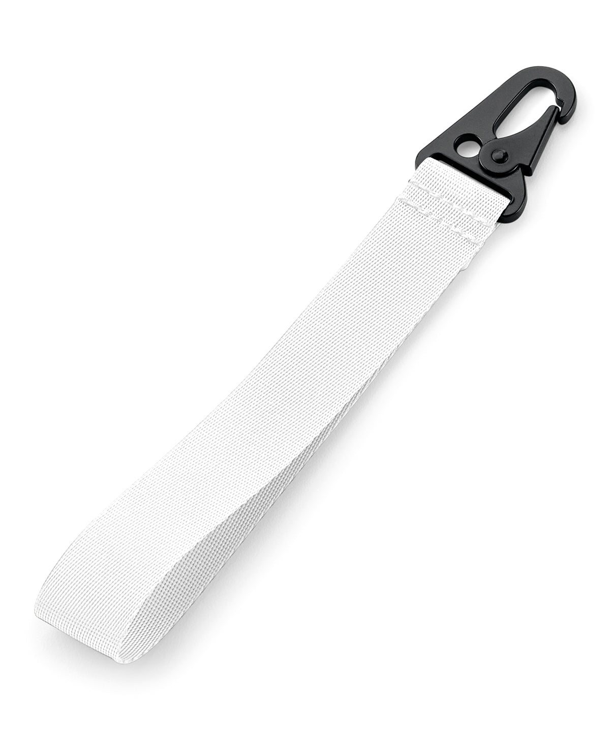 Bagbase Brandable key clip in White, front view