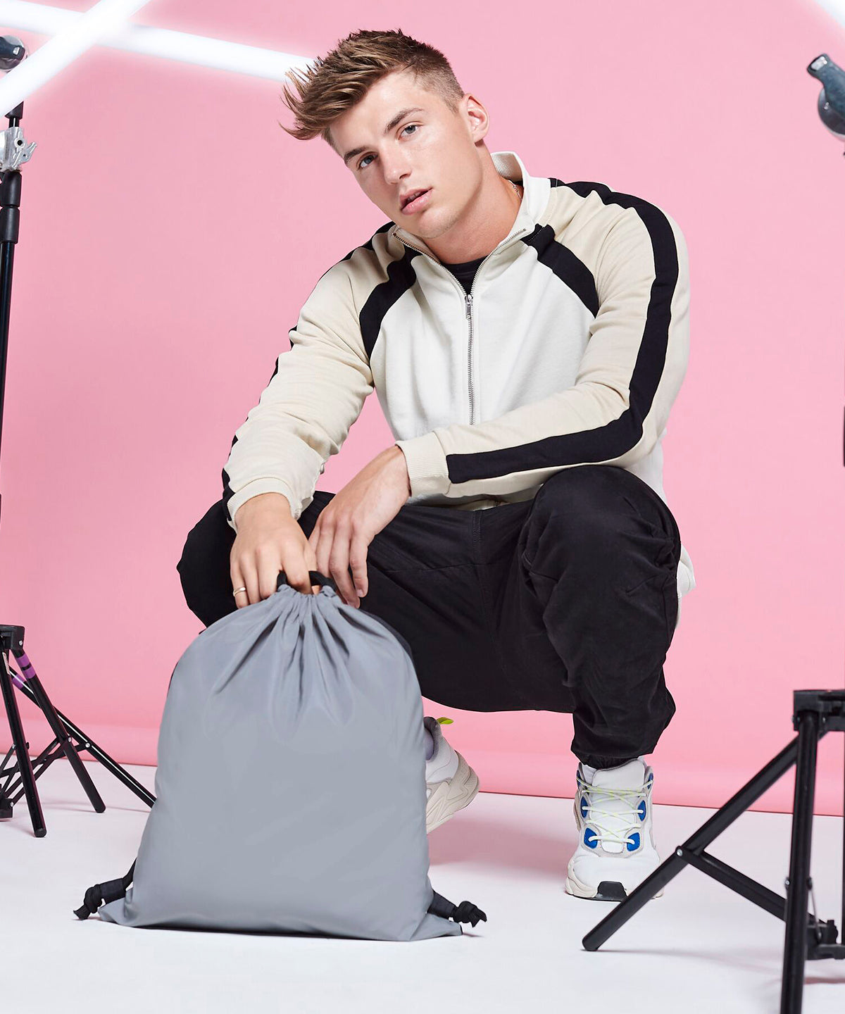 Bagbase Reflective gymsac, lifestyle photo
