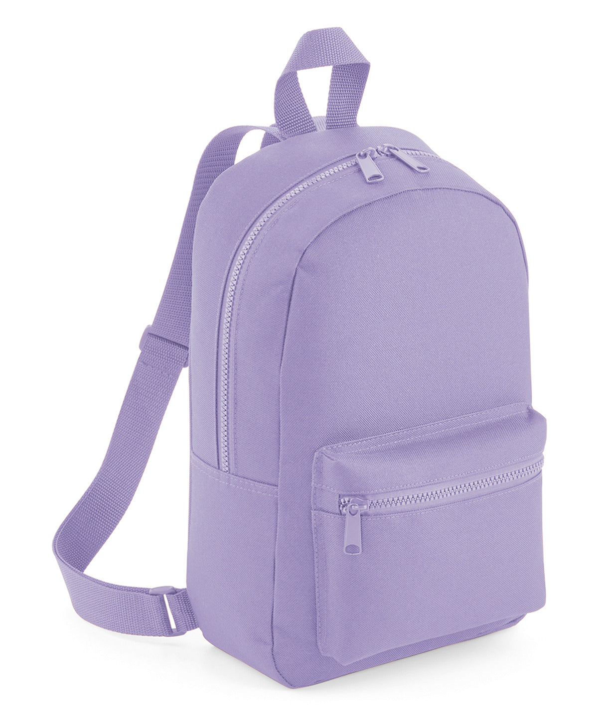 Bagbase Mini essential fashion backpack in Lavender, front view
