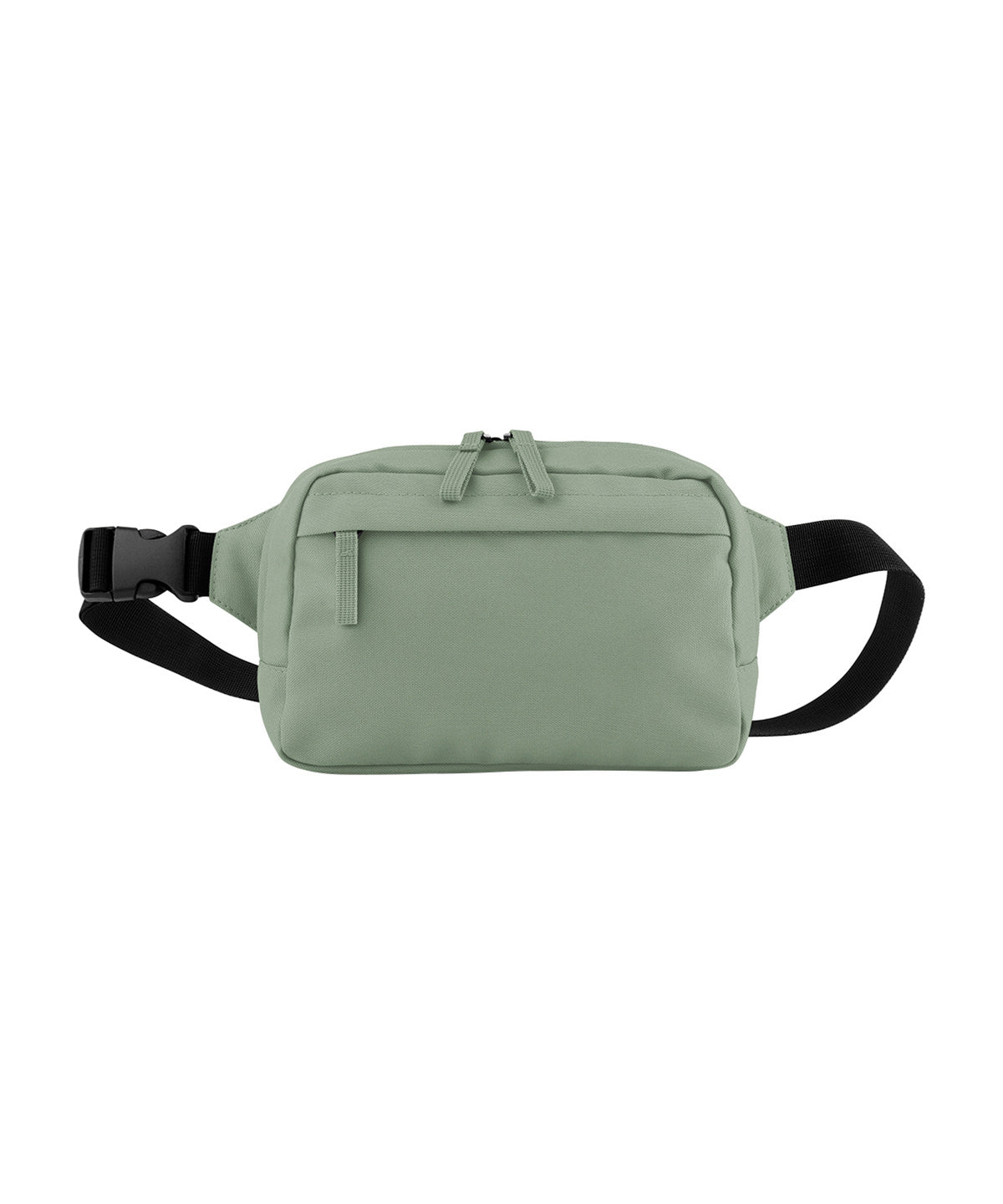 Bagbase Premium Recycled Cross Body Bag in Dusty Green, front view