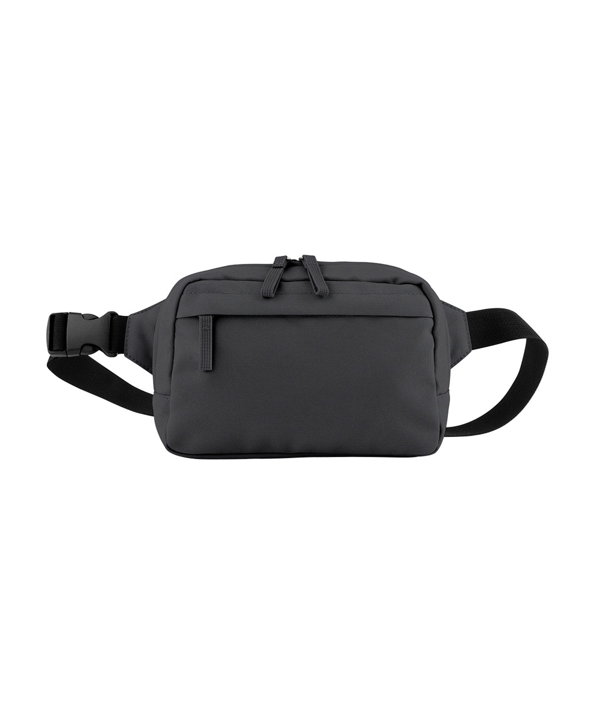 Bagbase Premium Recycled Cross Body Bag in Graphite Grey, front view