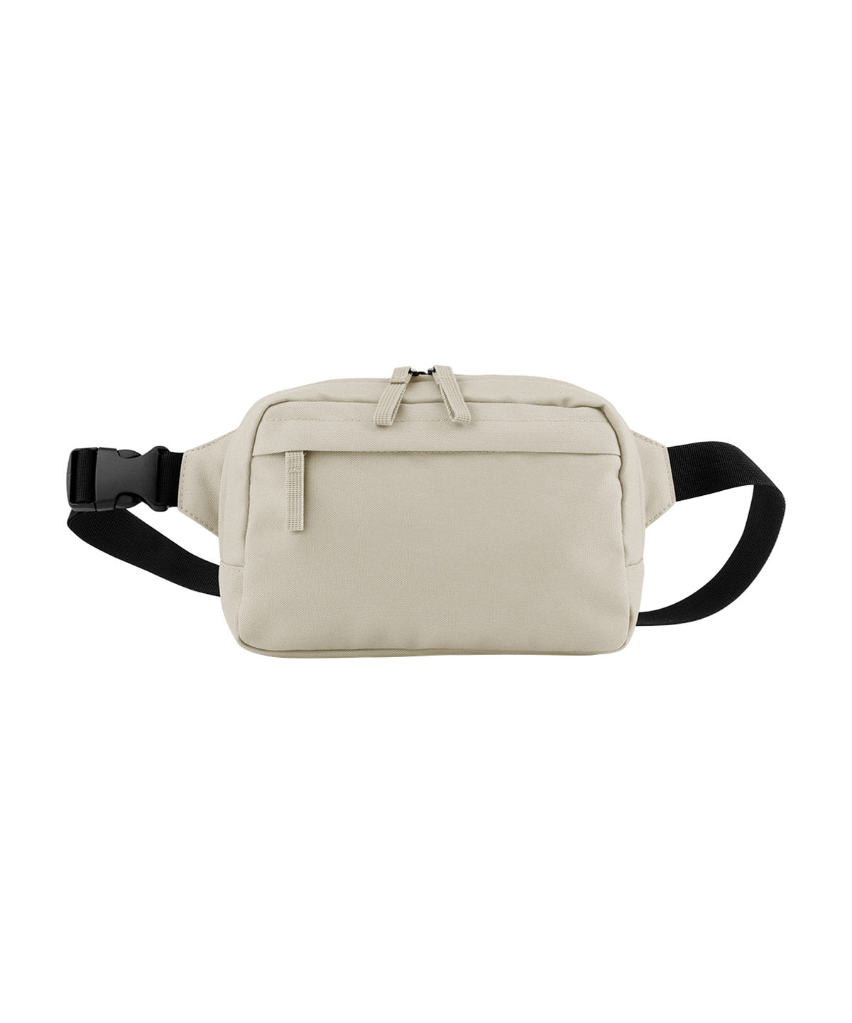 Bagbase Premium Recycled Cross Body Bag in Natural Stone, front view