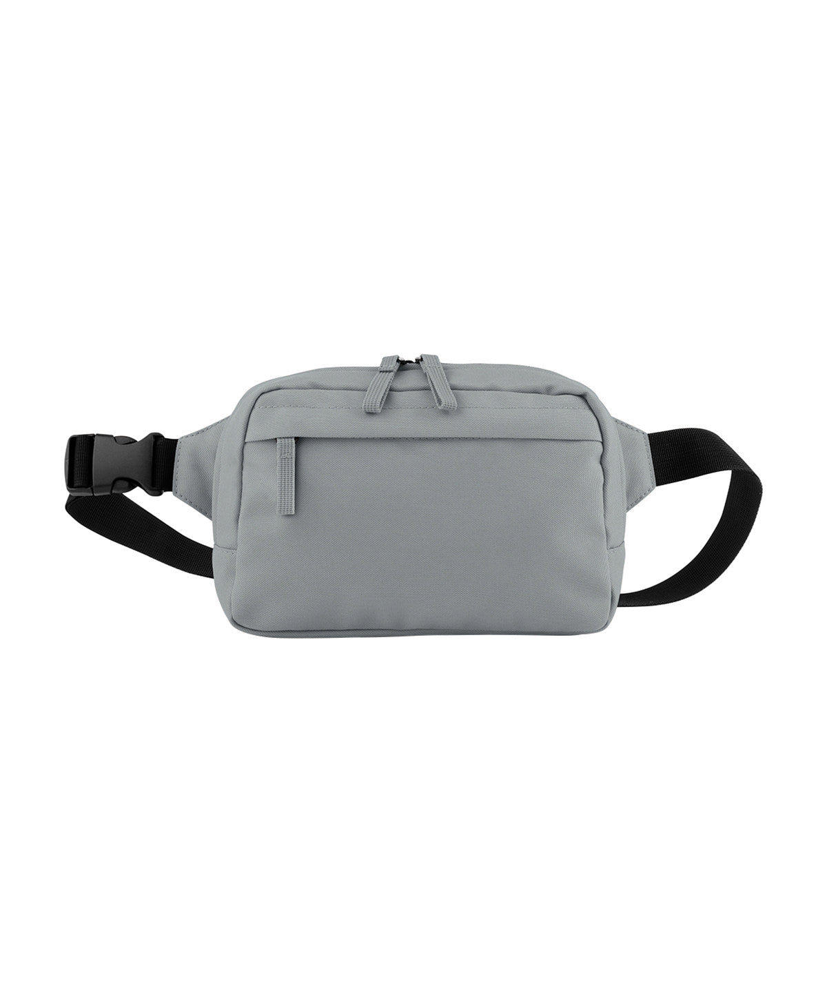 Bagbase Premium Recycled Cross Body Bag in Pure Grey, front view