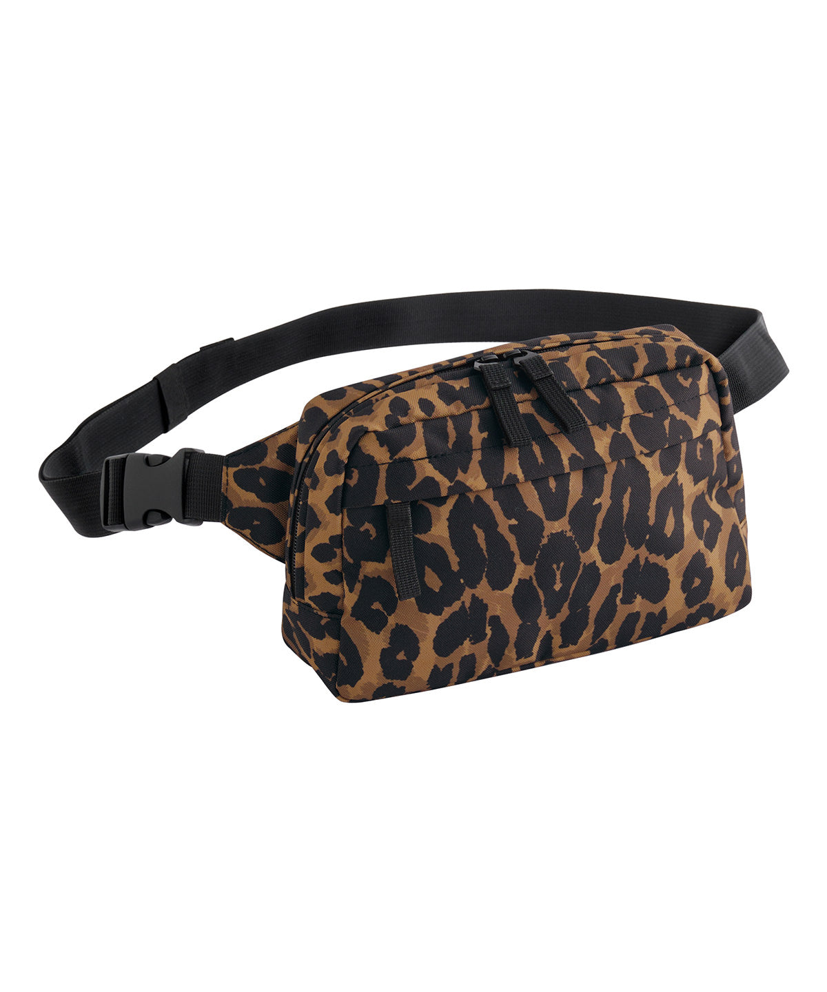 Bagbase Leopard print cross-body bag in Leopard Print, front view