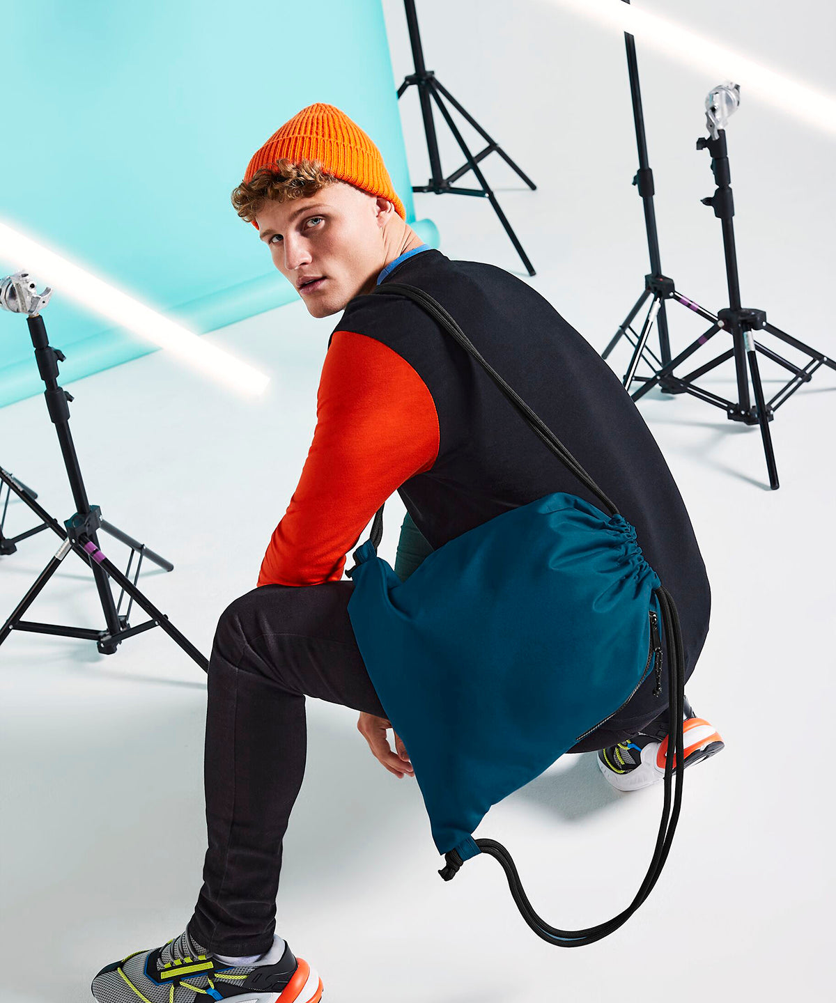 Bagbase Recycled gymsac, lifestyle photo