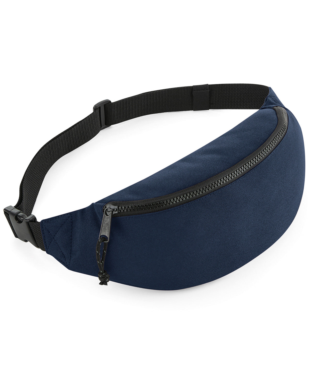 Bagbase Recycled waistpack in Navy, front view