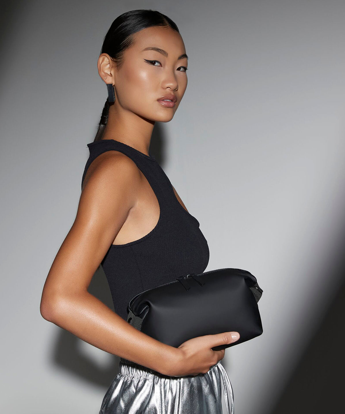 Bagbase Matte PU accessory pouch, lifestyle photo