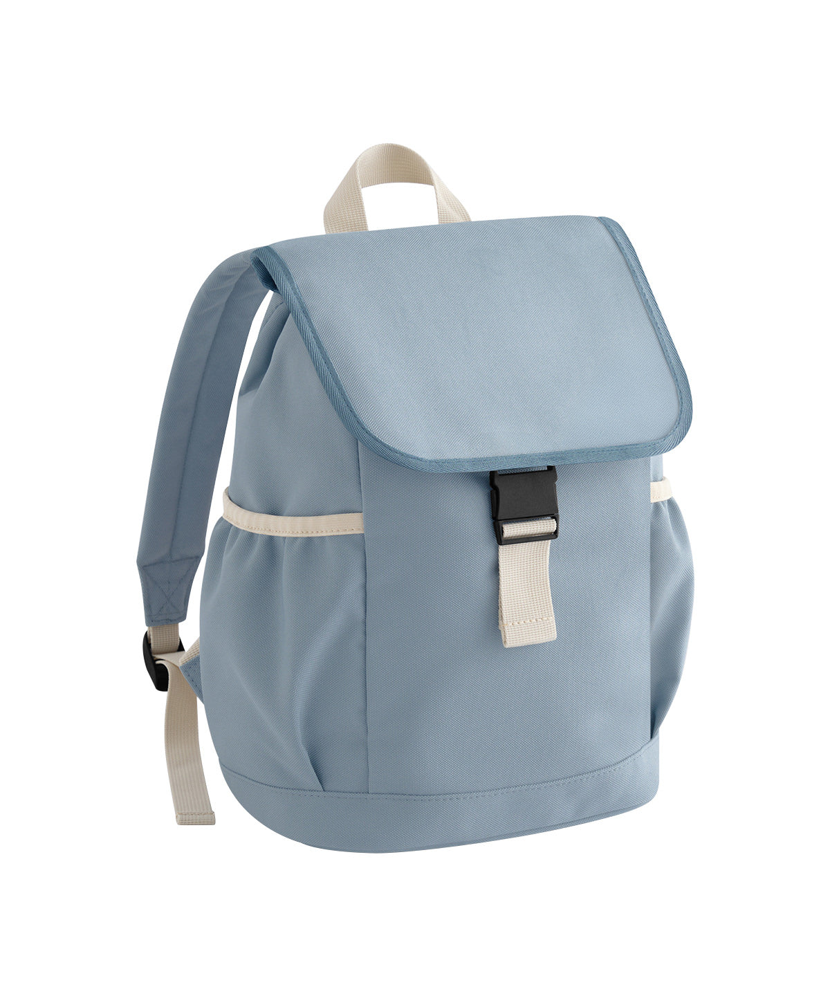 Bagbase Kids adventure backpack in Dusty Blue, front view