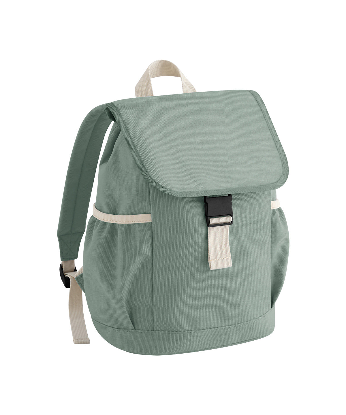 Bagbase Kids adventure backpack in Dusty Green, front view