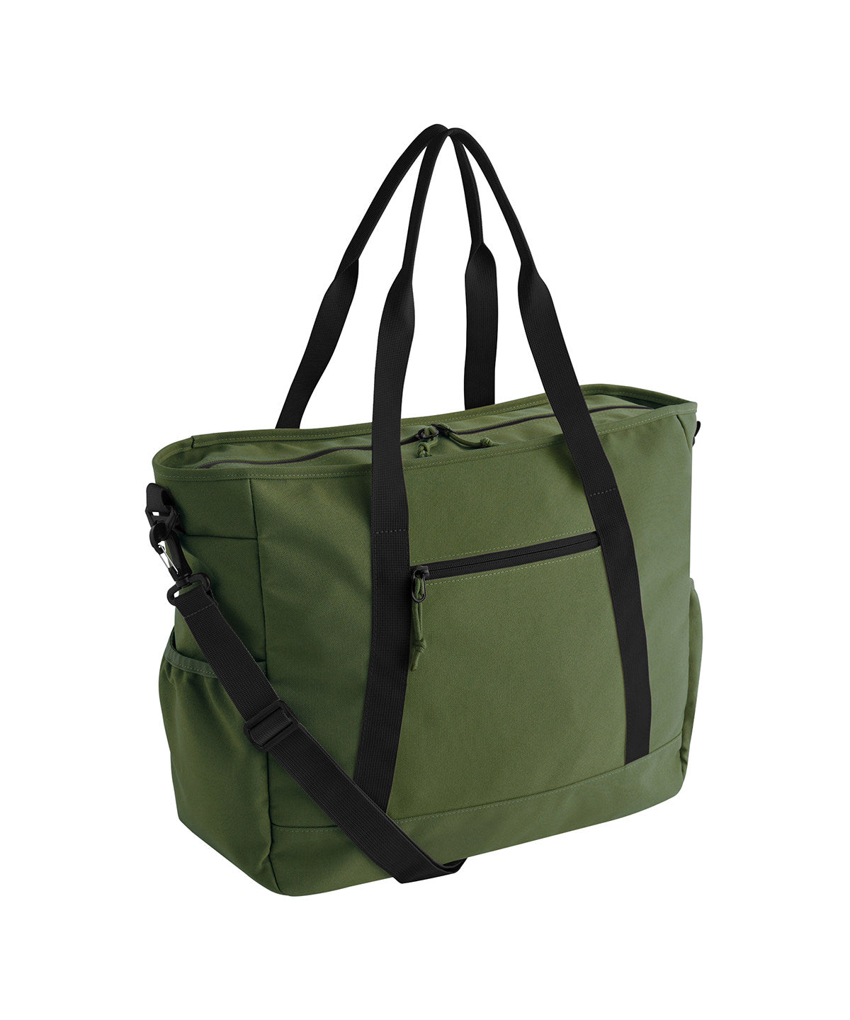 Bagbase Ramble tote in Moss Green, front view