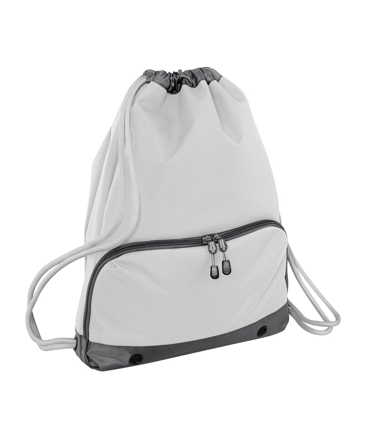 Bagbase Athleisure gymsac in Ice Grey, front view