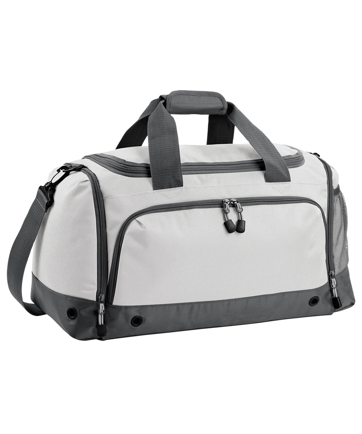 Bagbase Athleisure holdall in Ice Grey, front view
