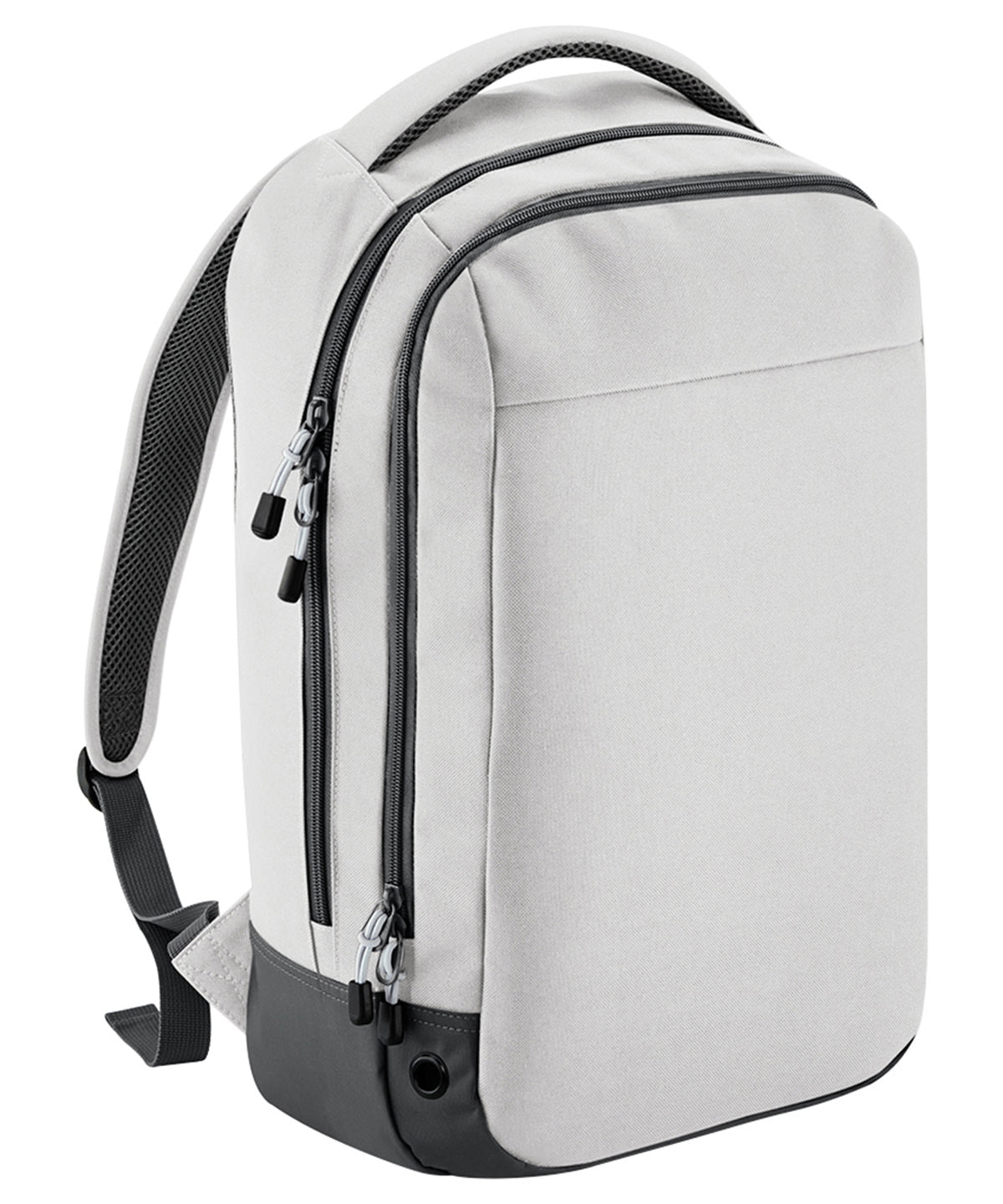 Bagbase Athleisure sports backpack in Ice Grey, front view
