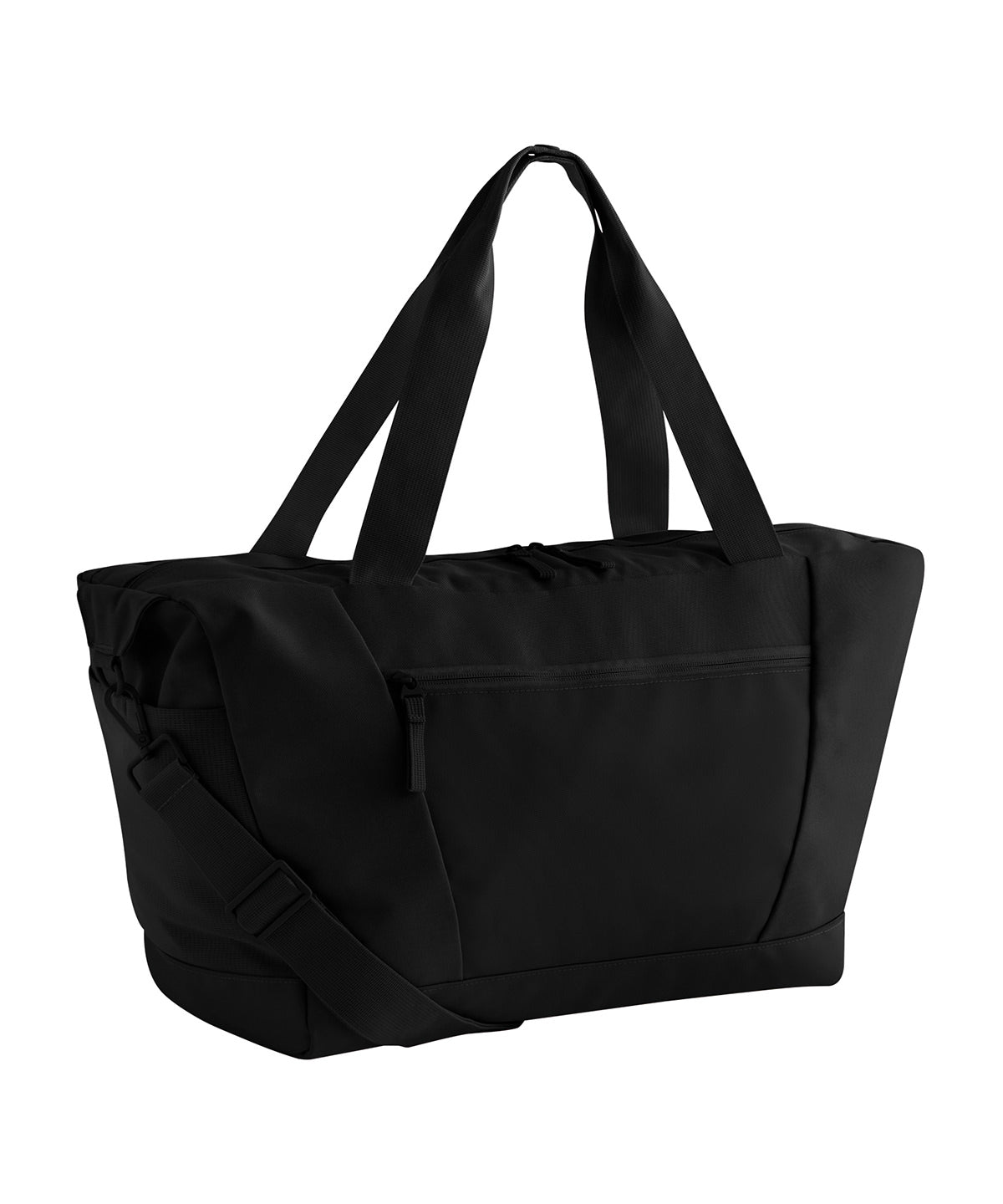 Bagbase Circuit gym bag in Black, front view