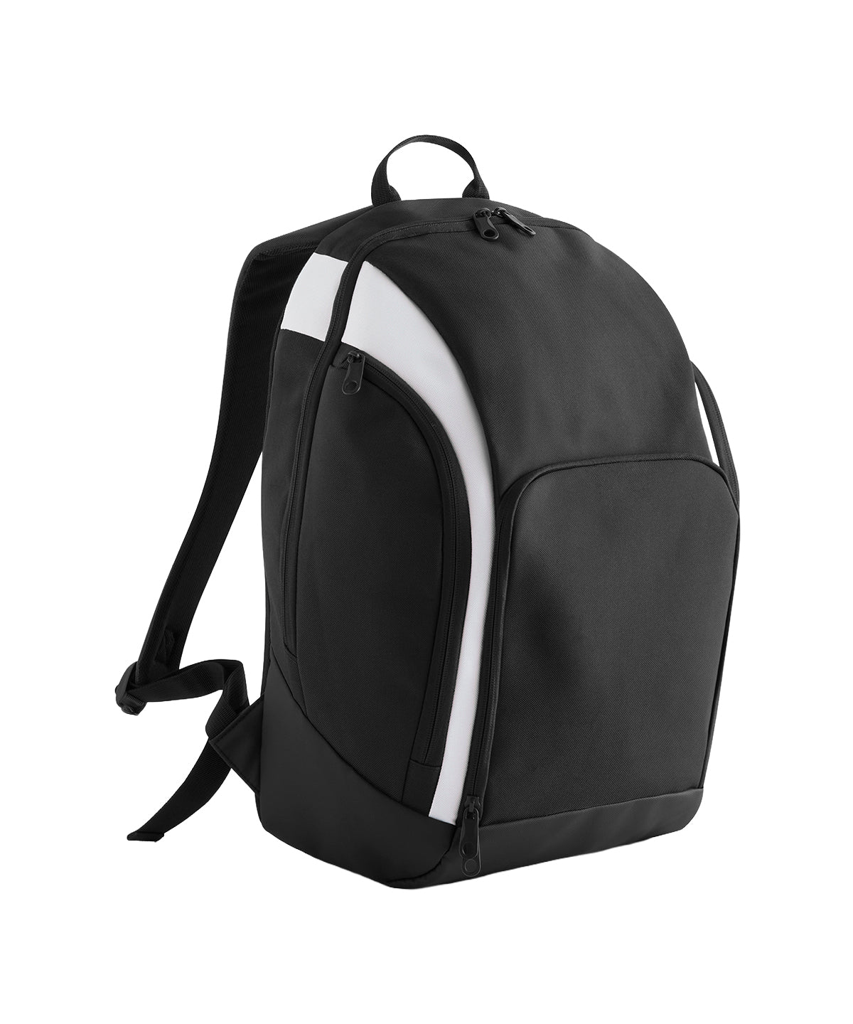 Bagbase Teamwear backpack in Black/White, front view