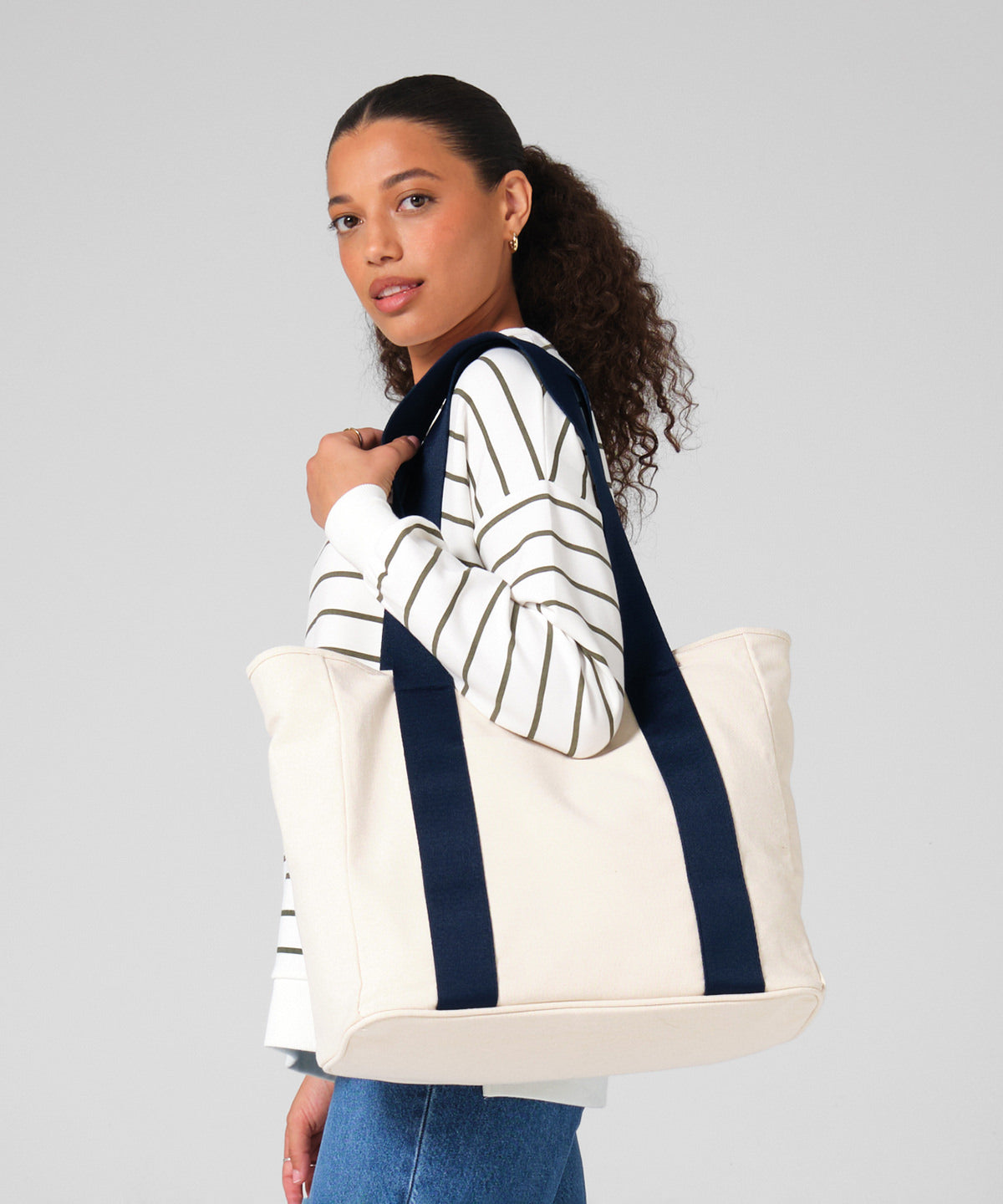 Bagbase Edit canvas tote, lifestyle photo