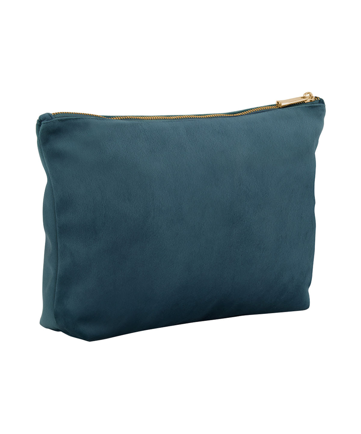Bagbase Velvet accessory bag in Blue Topaz, front view