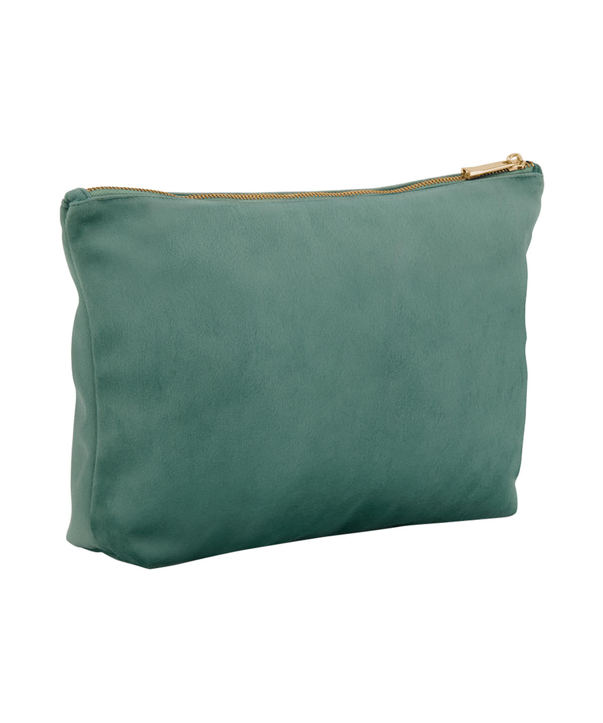 Bagbase Velvet accessory bag in Jade, front view