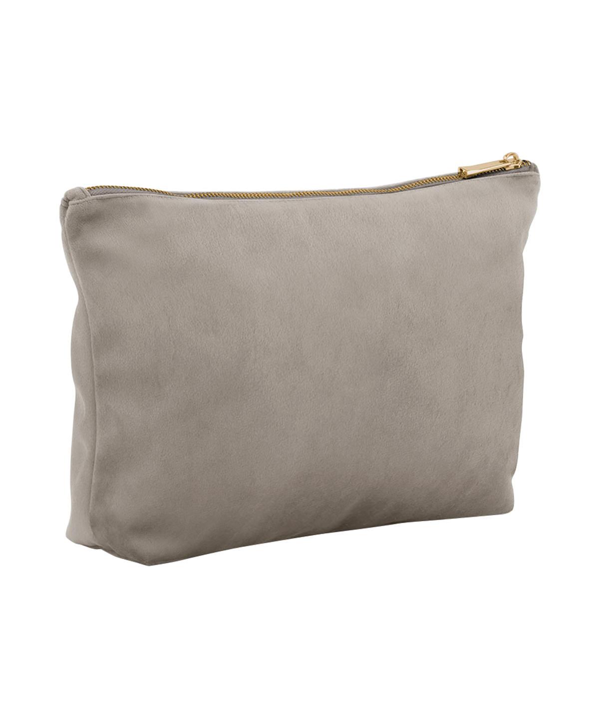 Bagbase Velvet accessory bag in Moonstone, front view