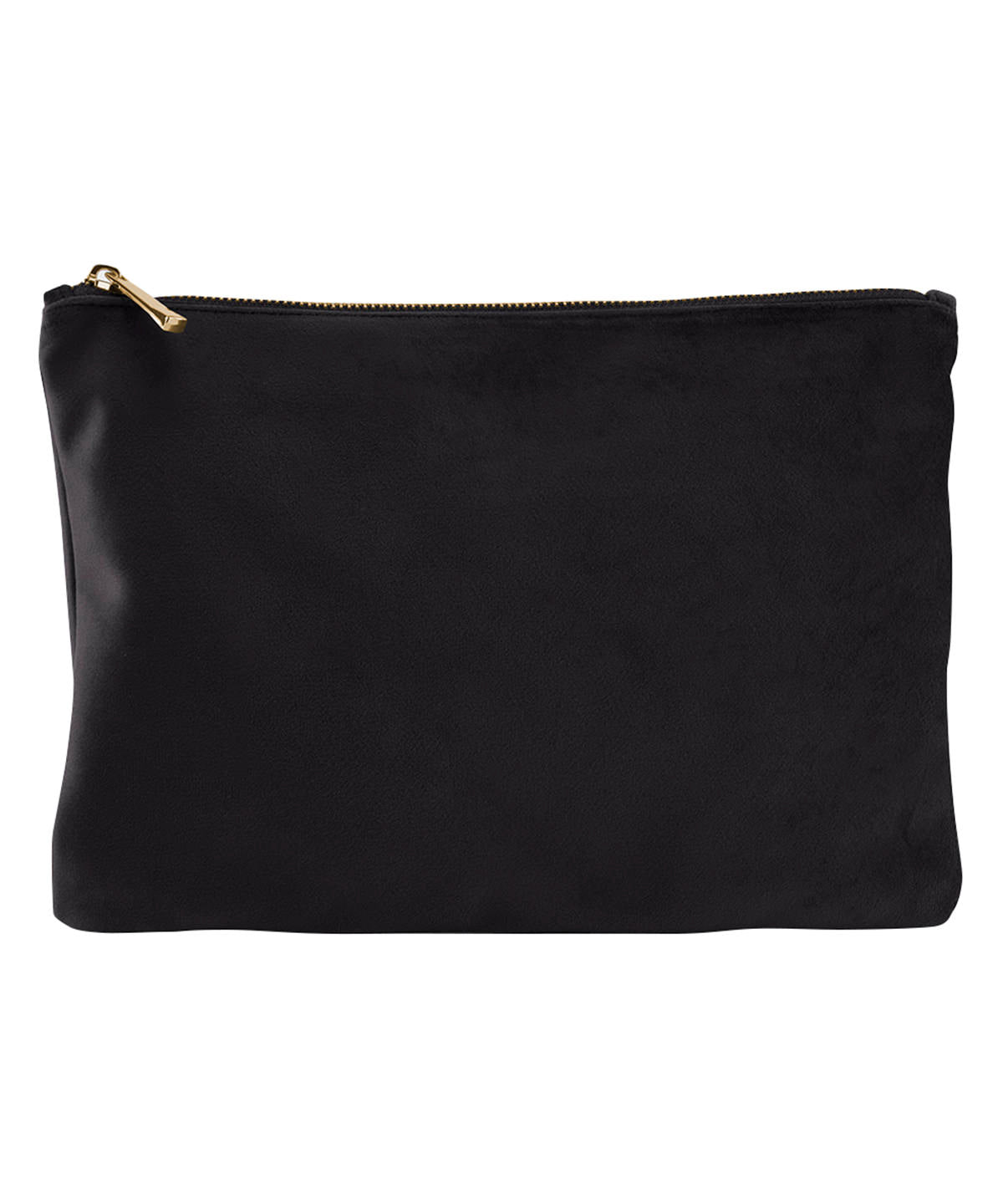 Bagbase Velvet accessory pouch in Black Onyx, front view