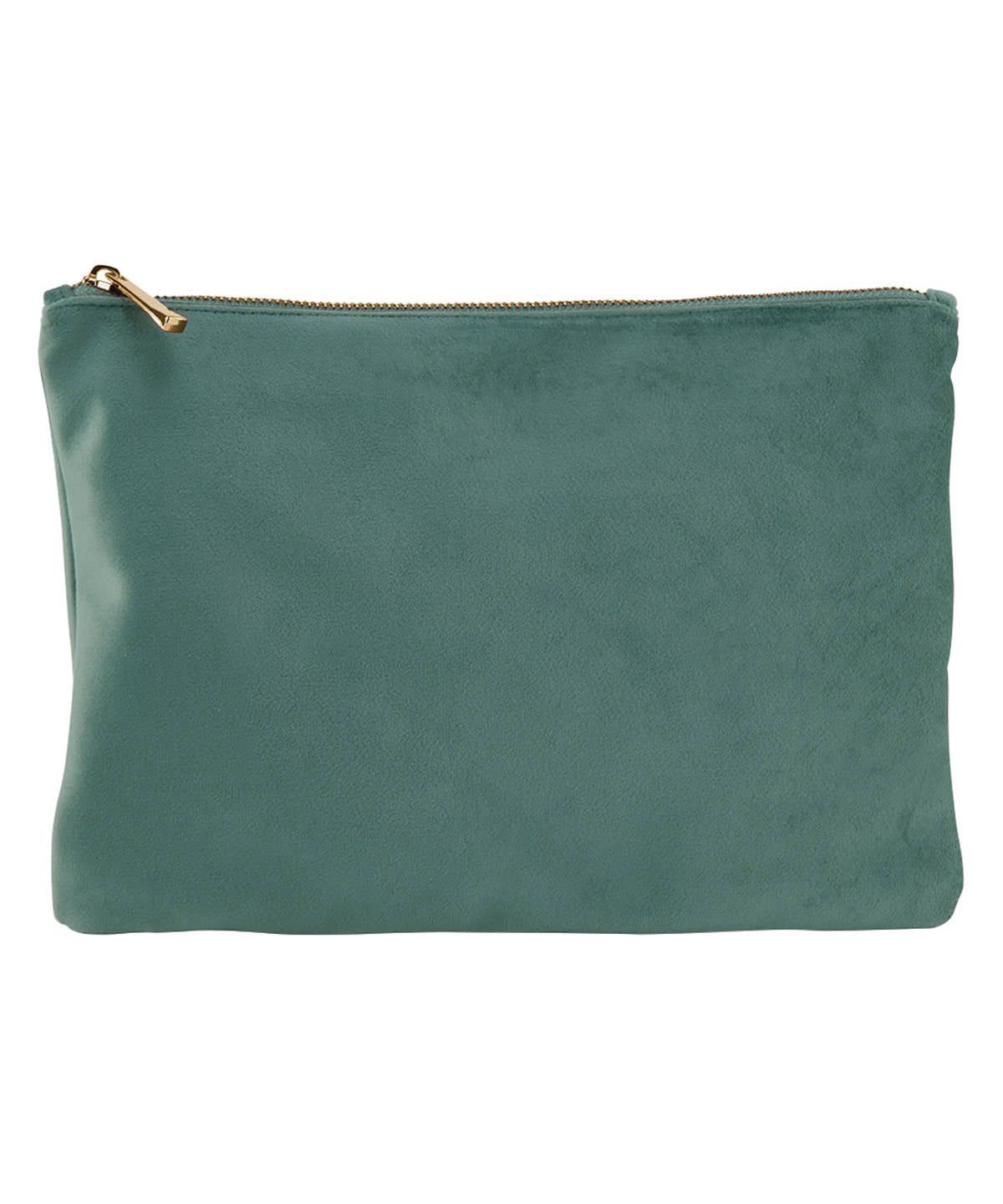 Bagbase Velvet accessory pouch in Jade, front view