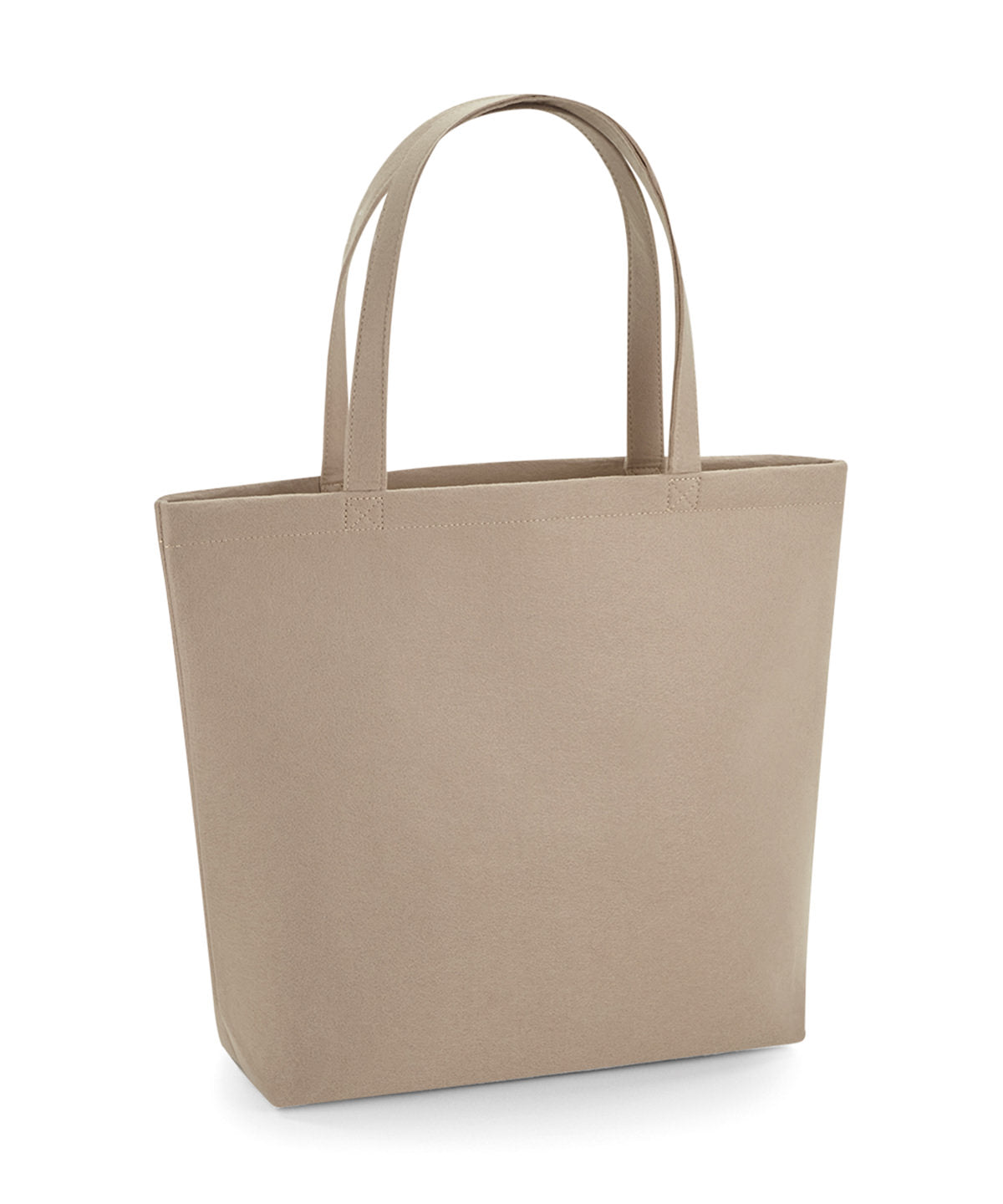 Bagbase Felt shopper in Sand, front view