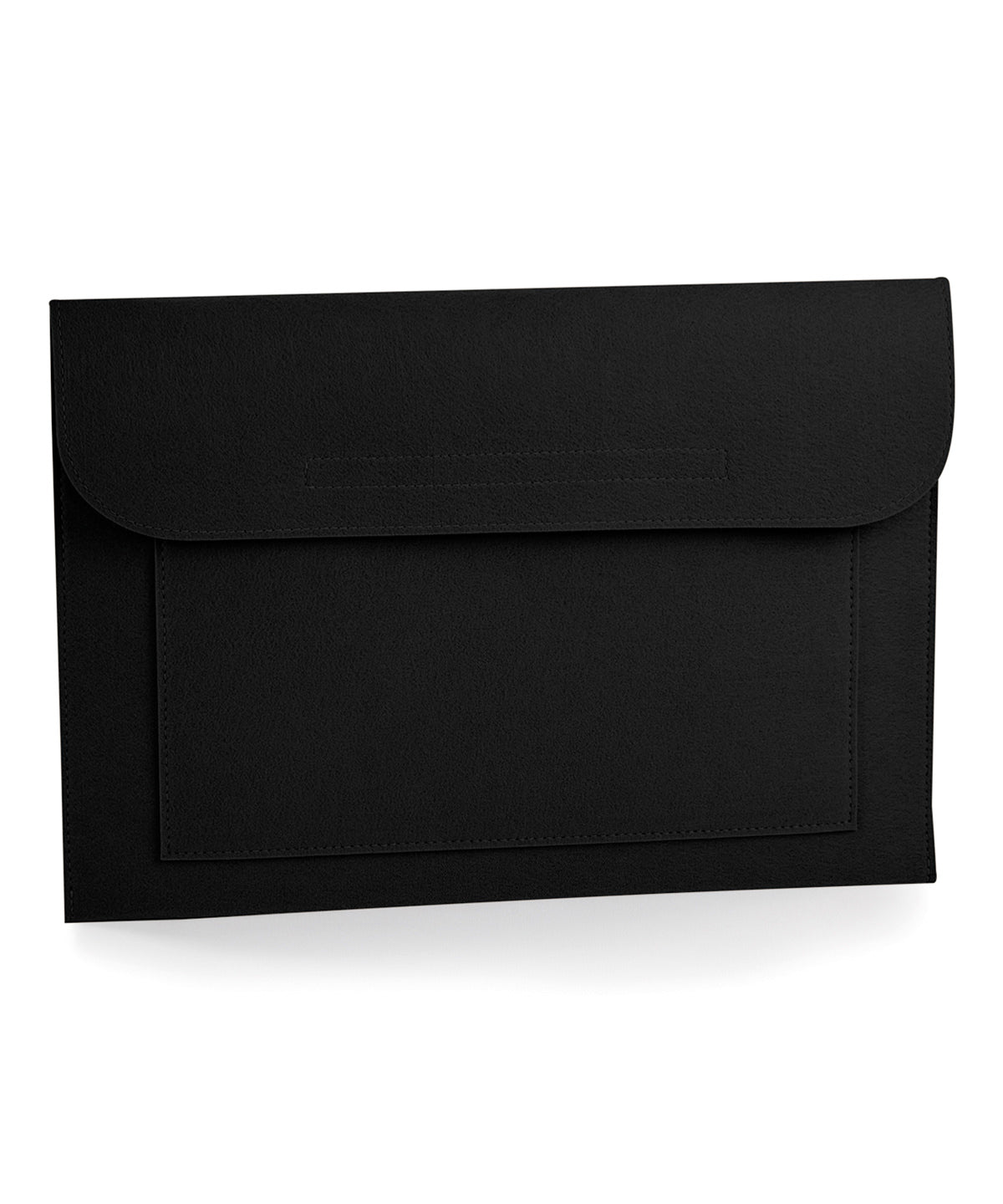 Bagbase Felt laptop/document slip in Black, front view