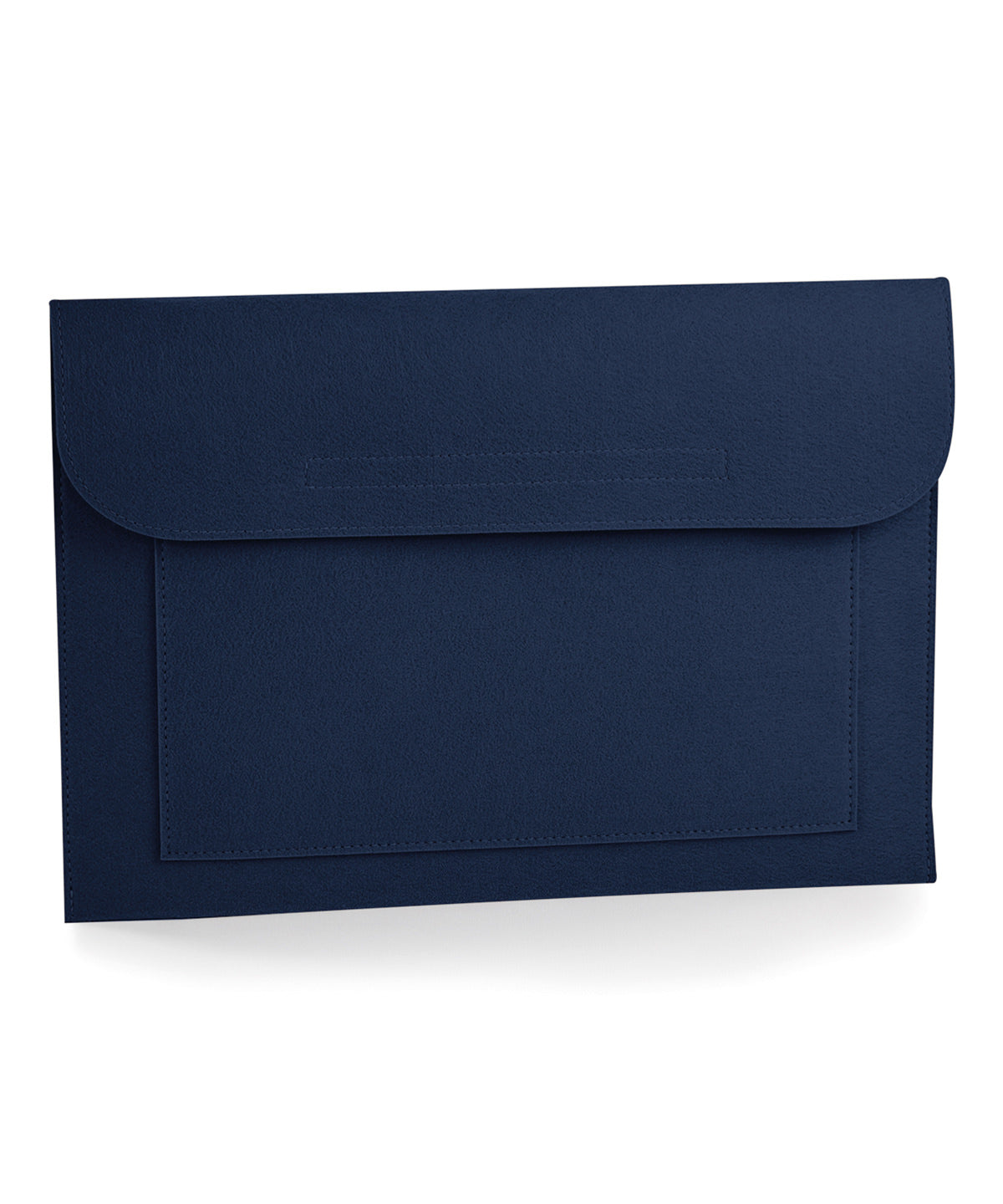 Bagbase Felt laptop/document slip in Navy, front view