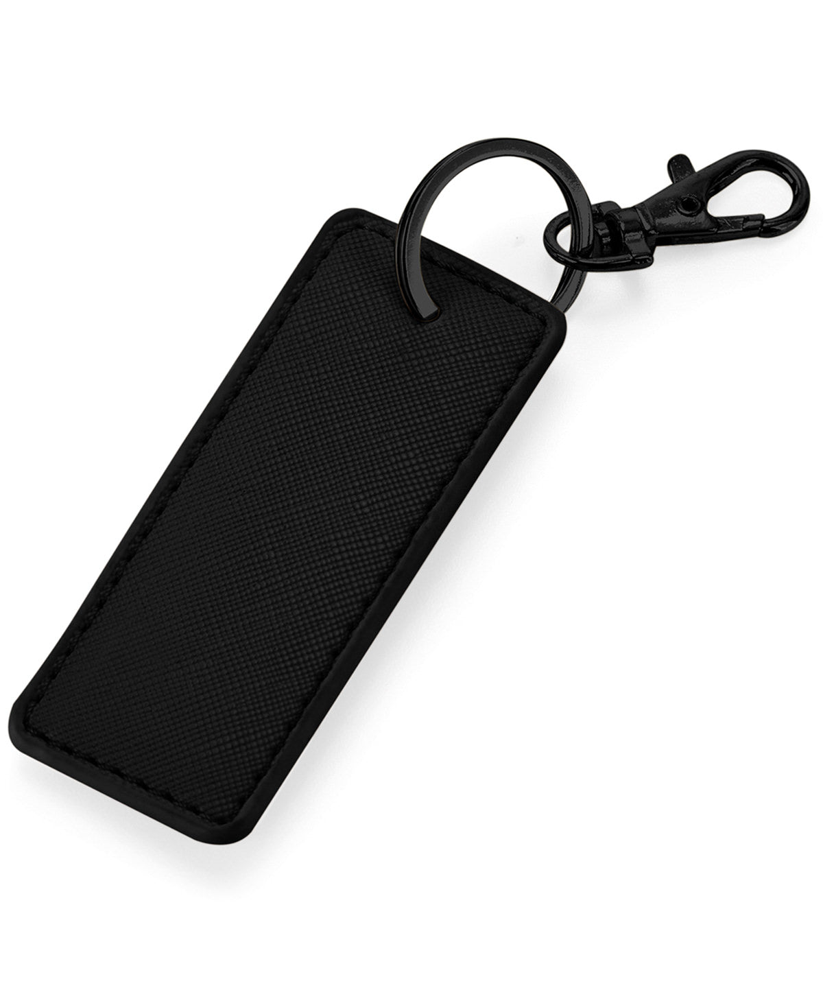 Bagbase Boutique keyclip in Black/Black, front view