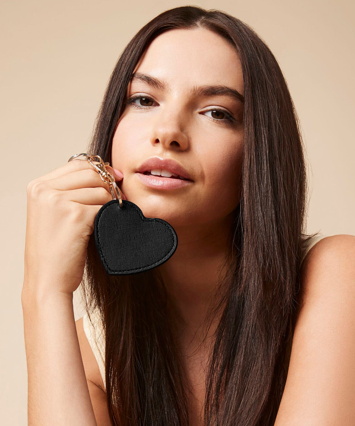 Bagbase Boutique heart keyclip, lifestyle photo