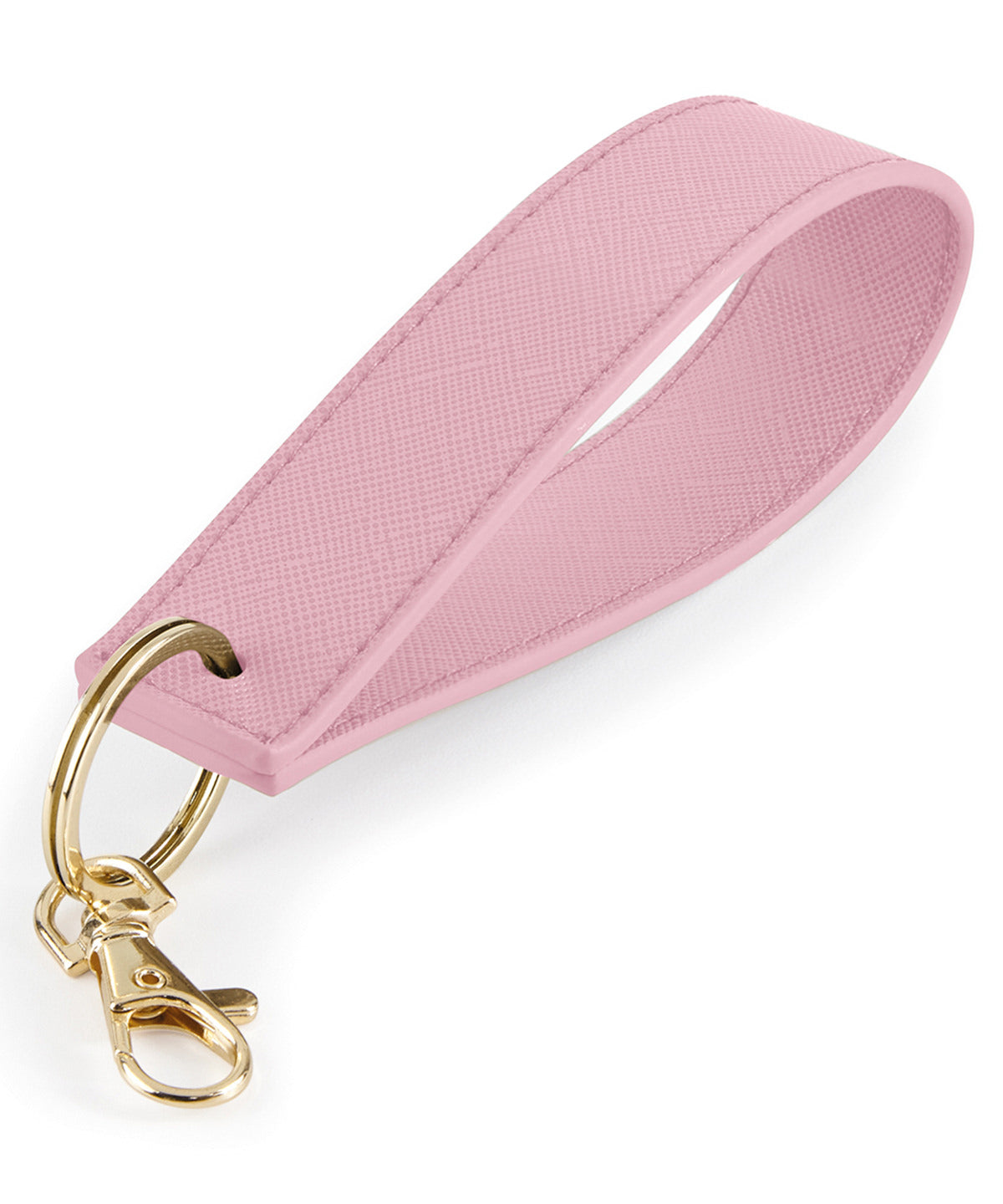 Bagbase Boutique wristlet keyring in Dusky Pink, front view