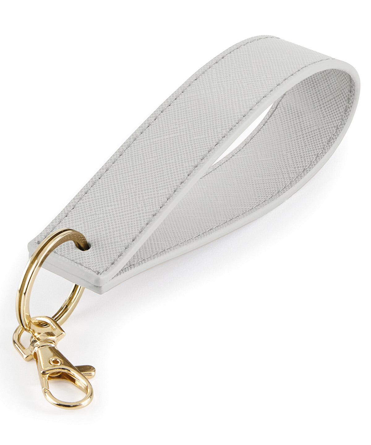 Bagbase Boutique wristlet keyring in Soft Grey, front view