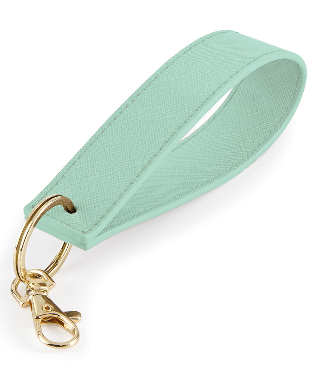 Bagbase Boutique wristlet keyring in Soft Mint, front view