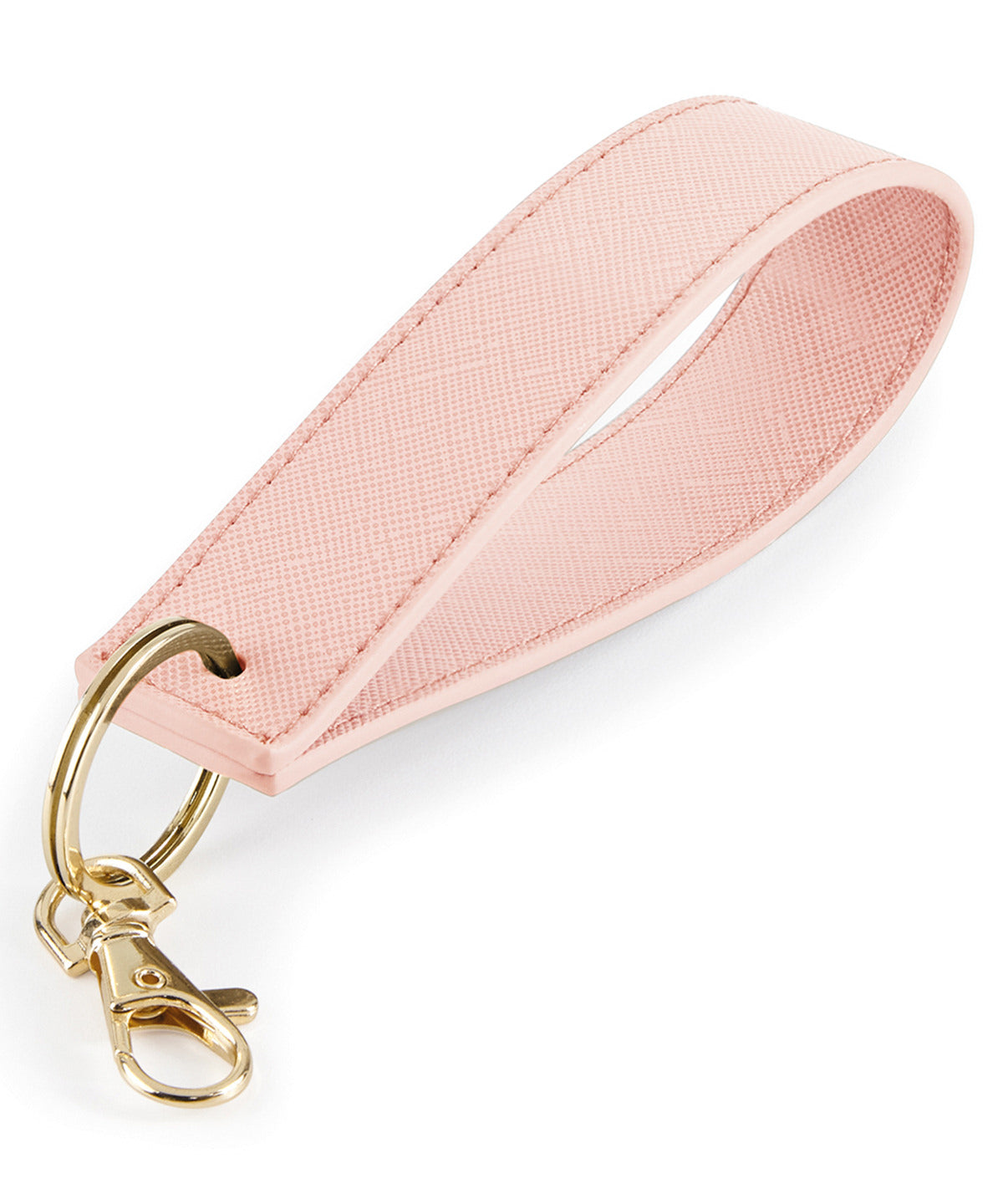 Bagbase Boutique wristlet keyring in Soft Pink, front view