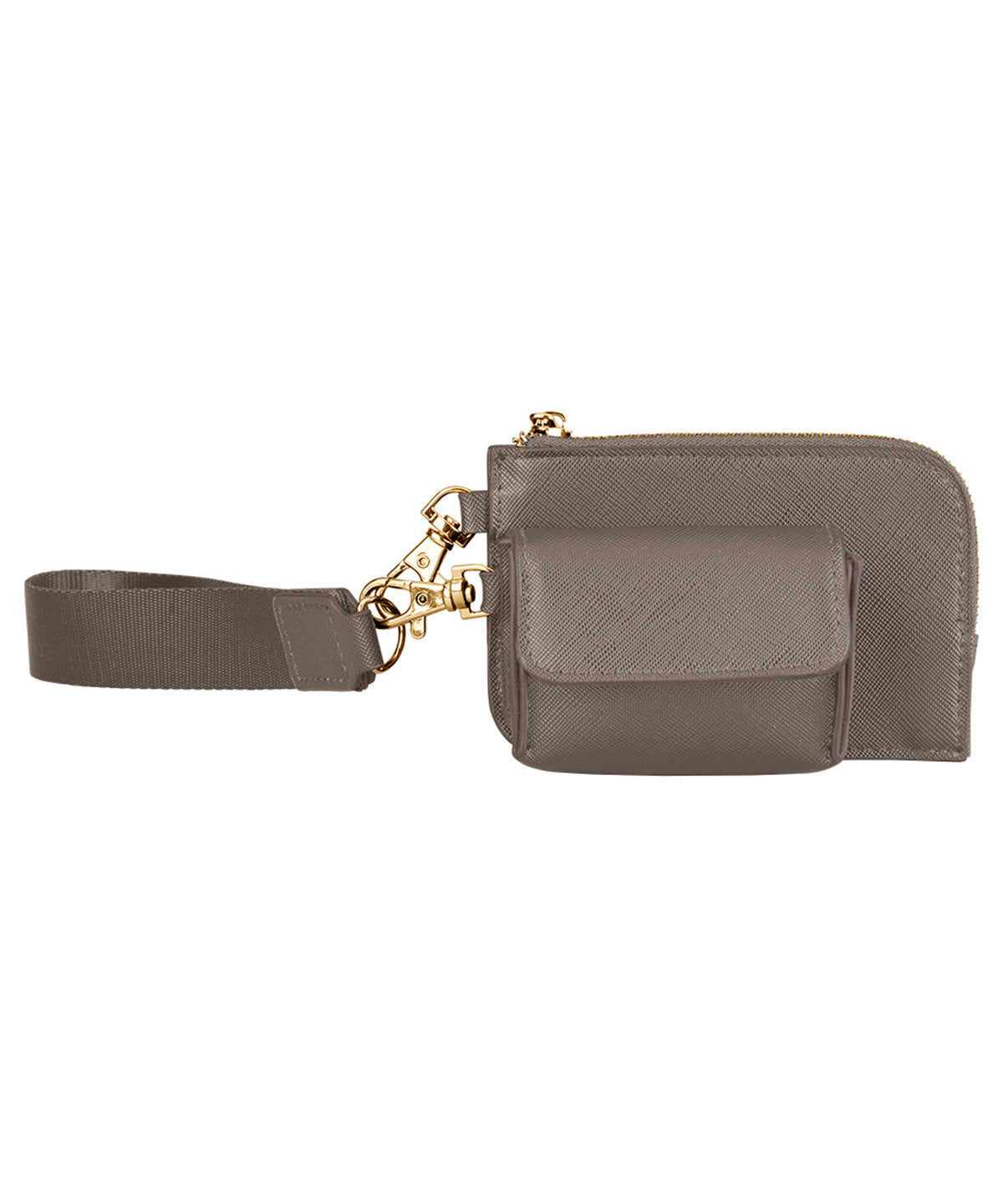 Bagbase Boutique pouch wristlet in Taupe, front view