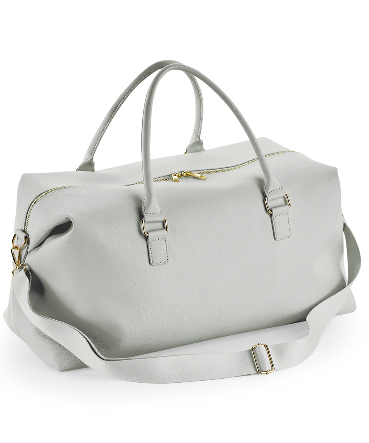 Bagbase Boutique weekender in Soft Grey, front view