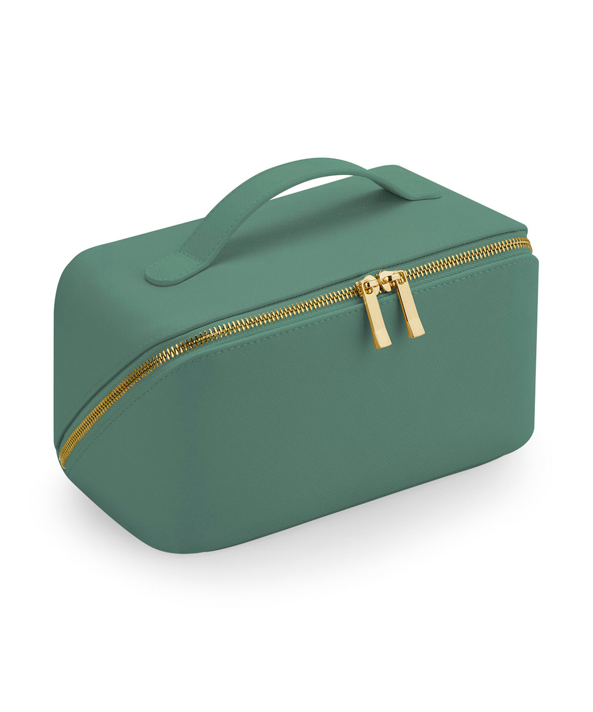 Bagbase Boutique open flat accessory case in Sage Green, front view