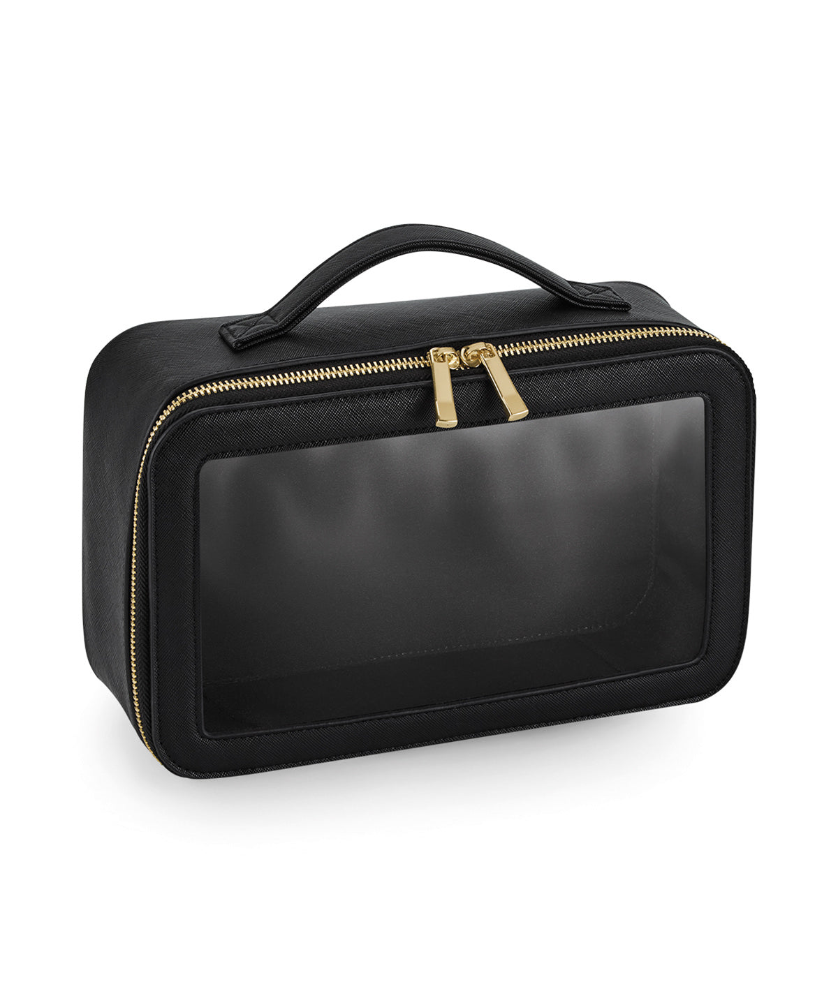 Bagbase Boutique clear window travel case in Black, front view
